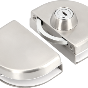 Cerradura de puerta de cristal doble plana