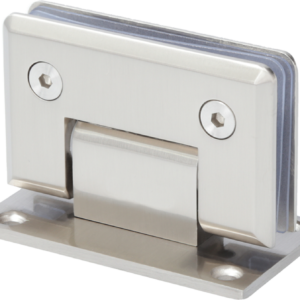 Bisagra muro a cristal centrada