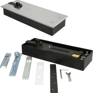 Bisagra hidráulica de piso entrada rectangular