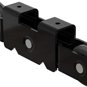 Carretilla tandem para linea europea rodajas de naylon para 3"