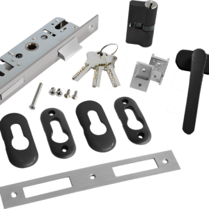 Chapa doble manija tipo europea