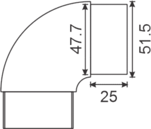 Ficha técnica Conector tubo a tubo 90° M101-B